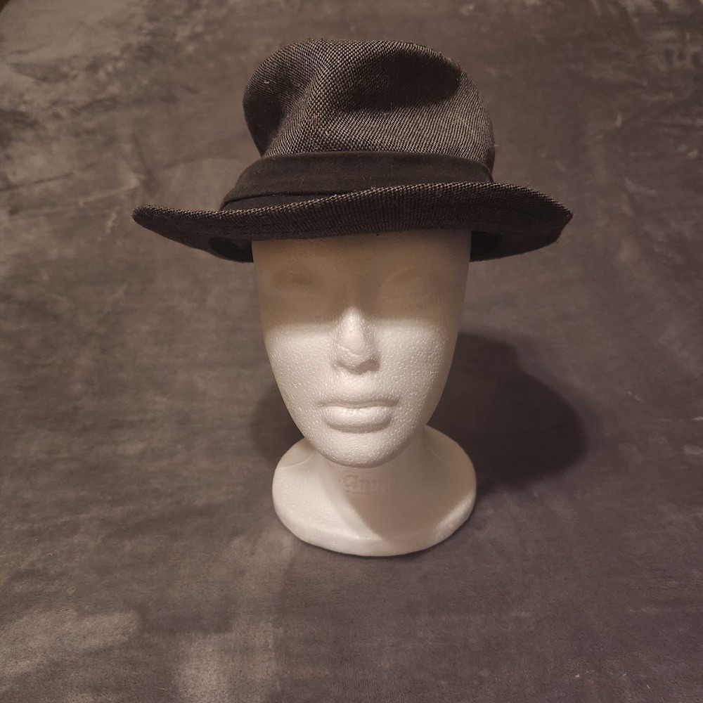 Stetson Hat Mens Medim Gray Fedora Crushable Wool Tweed Charcoal STW73-GREY2